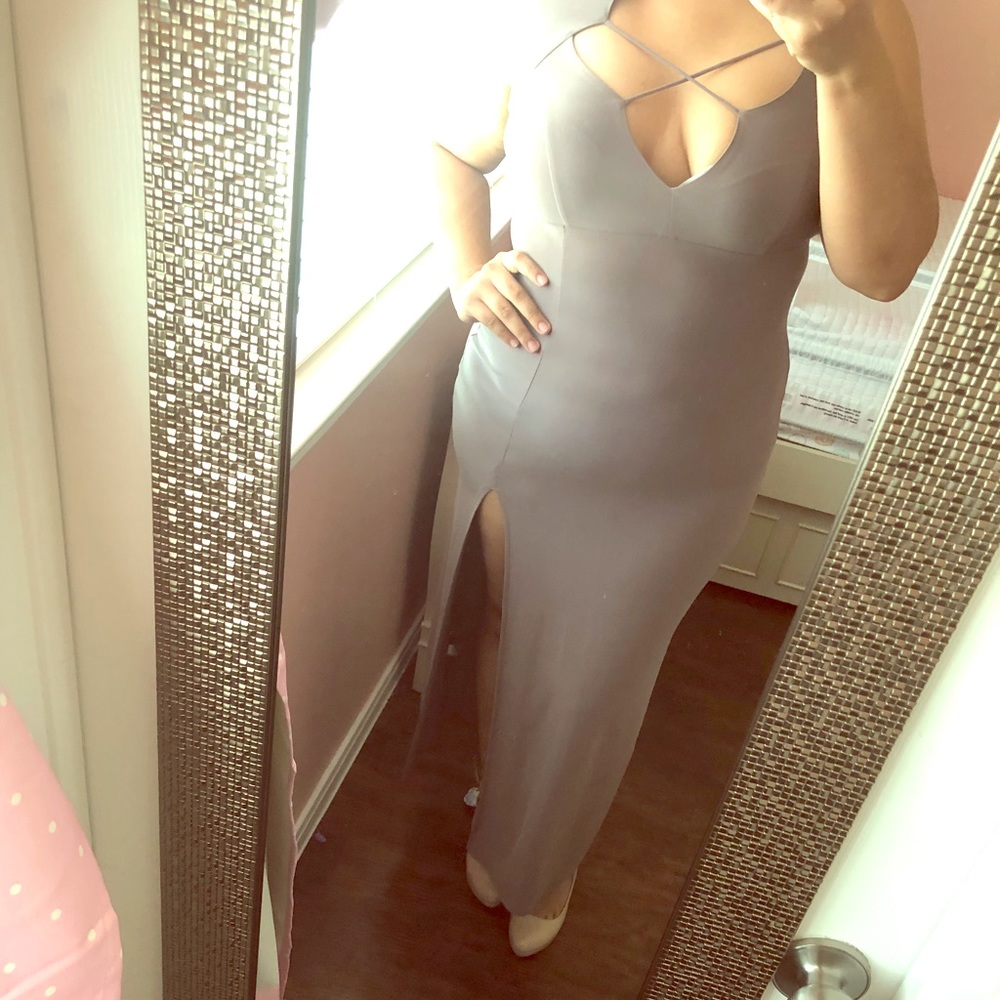 Long Beige Dress